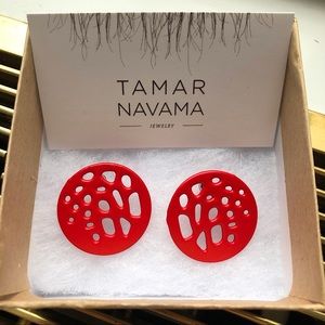 Brand New Tamar Navama Handmade Circle Earrings